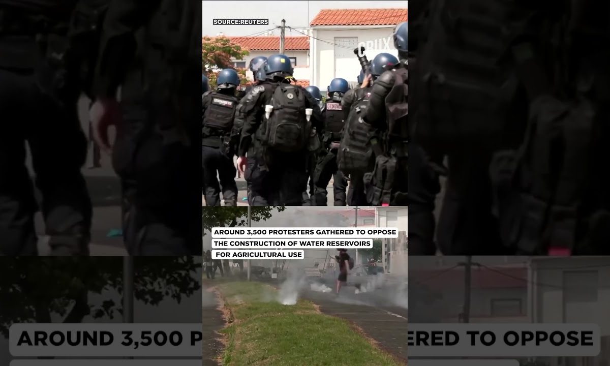 Unrest In France Over Reservoir Construction, Police Use Water Cannons And Tear Gas On Protesters