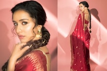 Shraddha Kapoor Is The Stree In Masaba Gupta Designed Red Banarasi Saree